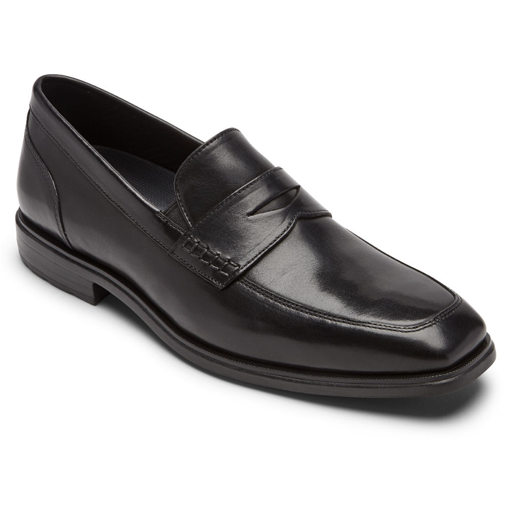 Rockport Loafers For Mens Black - Dres Sports Business 2 Penny - QE1059264